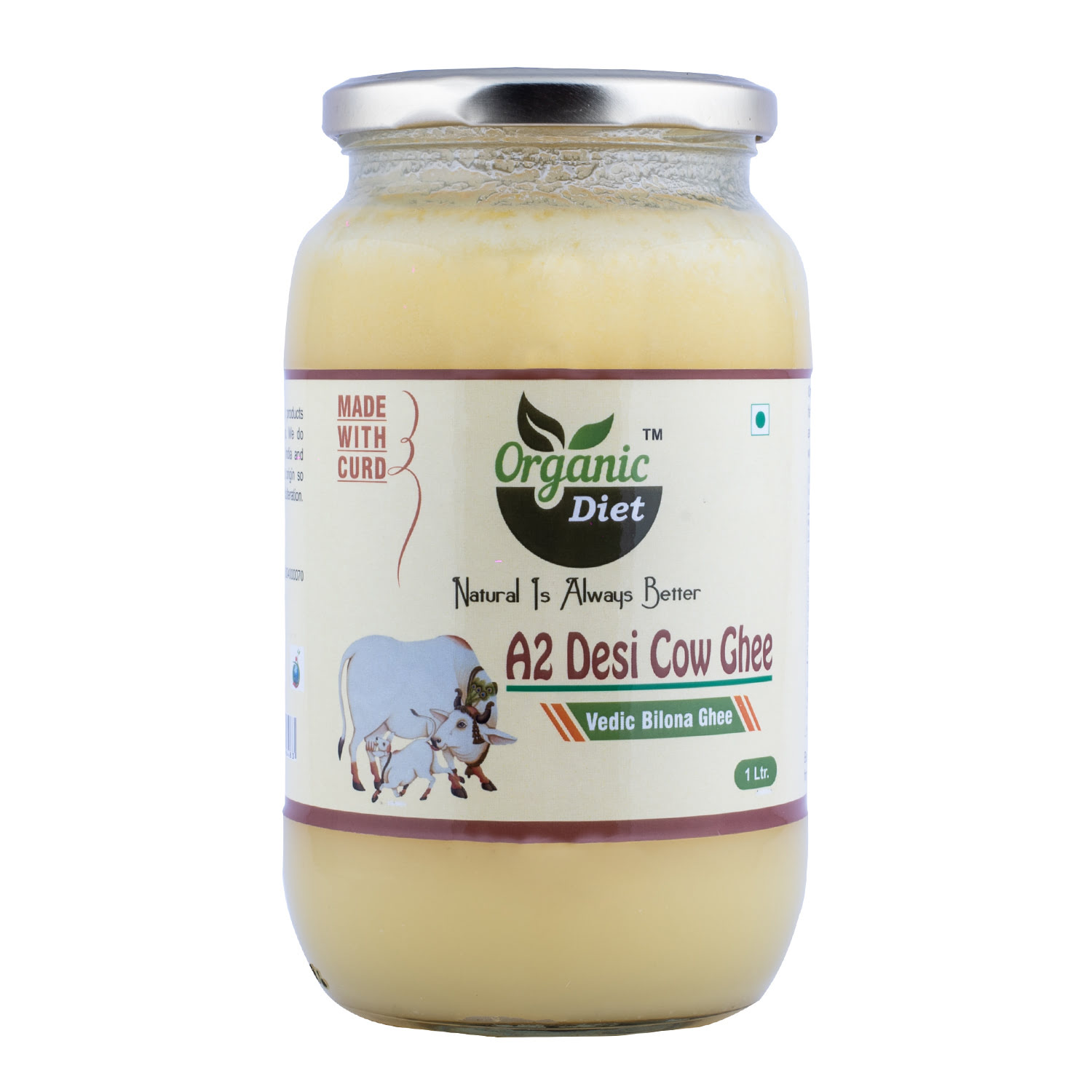 Organic Diet A2 Desi Cow Bilona Ghee